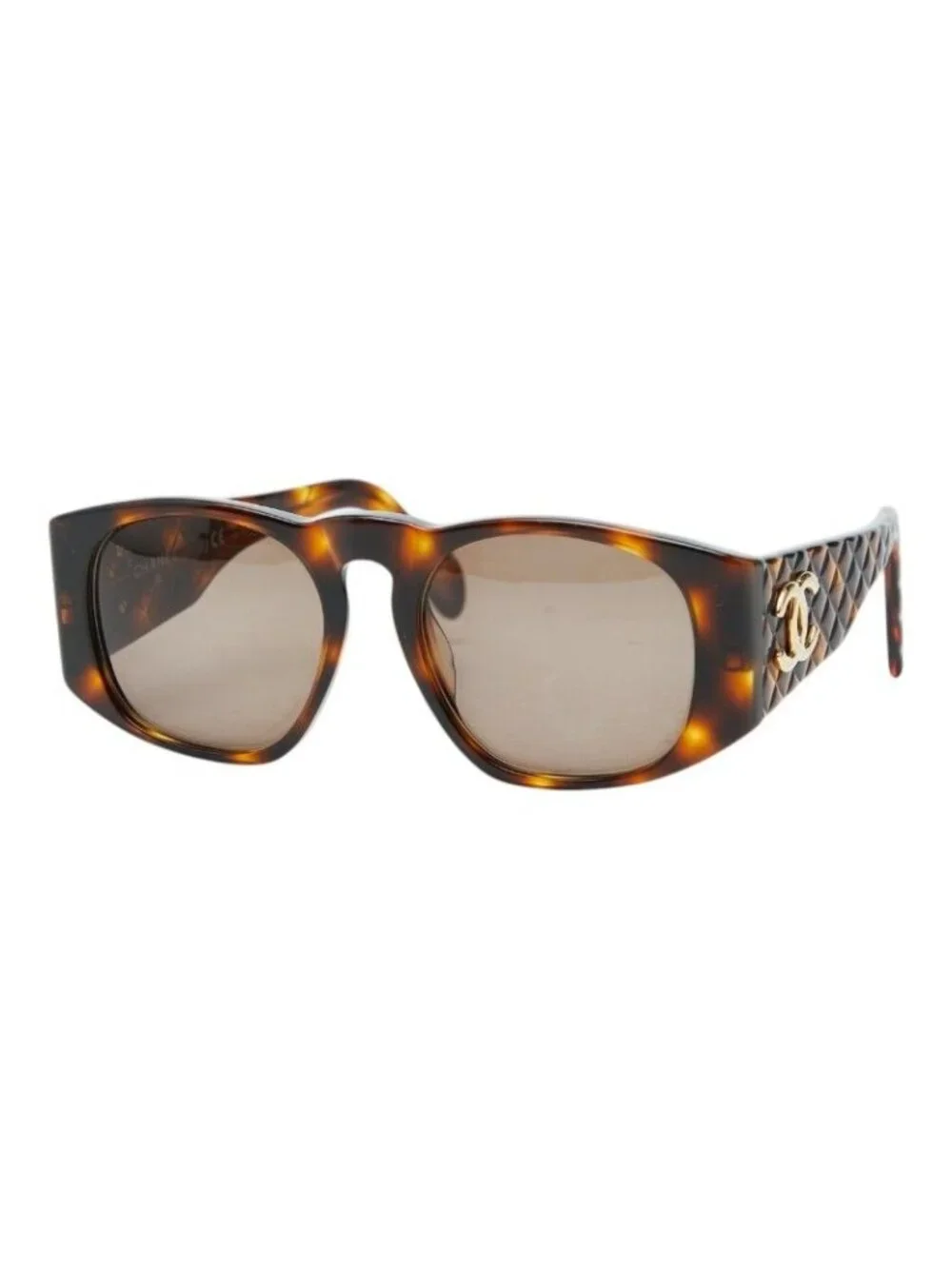 Chanel CC Logo Sunglasses Brown Acetate Eyewear